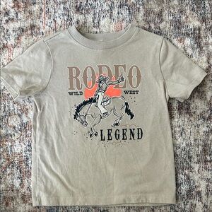 Rodeo Wild West Kids T-Shirt - Tan